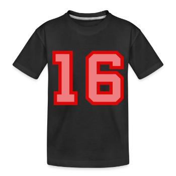 Cool Retro Retrostyle Numéro de maillot numéro de dos - T-shirt bio Premium Enfant - noir - Devant