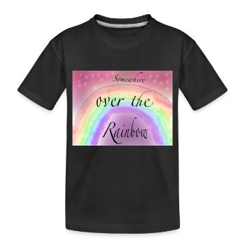 Somewhere Ober the rainbow - Kinder Premium Bio T-Shirt - Schwarz - Vorne