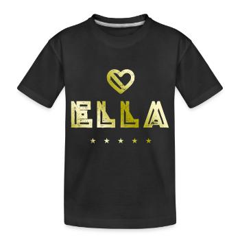 Ella Herz - T-shirt bio Premium Enfant - noir - Devant