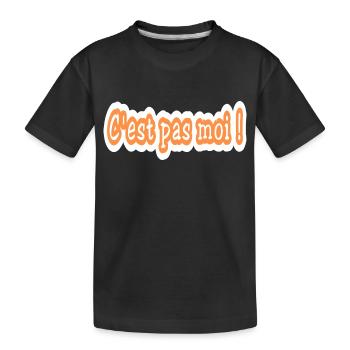 C'est pas moi ! - T-shirt bio Premium Enfant - noir - Devant
