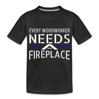 présenter des outils de marteau-piqueur d’apprenti geek - T-shirt bio Premium Enfant - noir - Devant