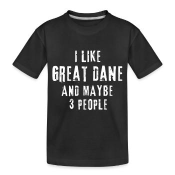 Great Dane - Kids' Premium Organic T-Shirt - black - Front
