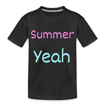 Sommer - Kinder Premium Bio T-Shirt - Schwarz - Vorne