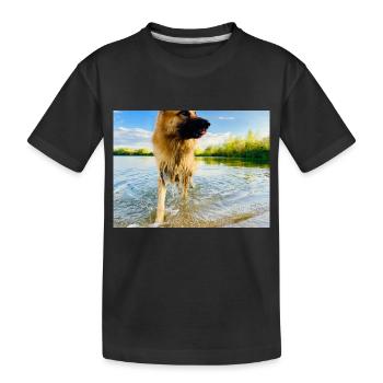Altdeutscher Schäferhund - Kinder Premium Bio T-Shirt - Schwarz - Vorne