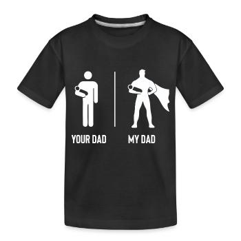 ton père, mon père - T-shirt bio Premium Enfant - noir - Devant