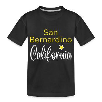 San Bernardino California - T-shirt bio Premium Enfant - noir - Devant