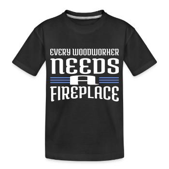 quote tree sayings logging - Kinder Premium Bio T-Shirt - Schwarz - Vorne
