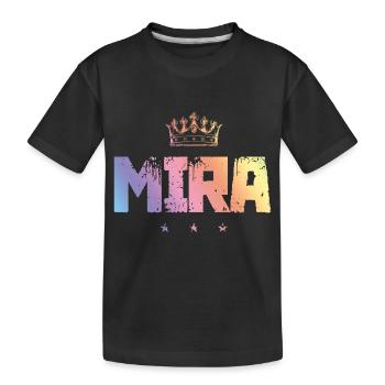 Mira - Kids' Premium Organic T-Shirt - black - Front