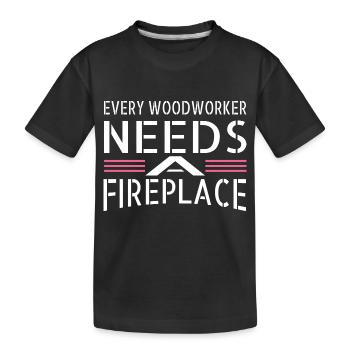 dictons abattage d’arbre marteau-piqueur - T-shirt bio Premium Enfant - noir - Devant