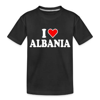 Albanie - T-shirt bio Premium Enfant - noir - Devant