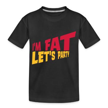 à la grosse laisse faire la fête - T-shirt bio Premium Enfant - noir - Devant