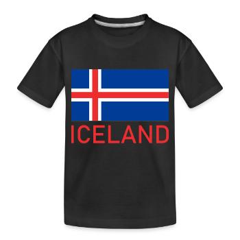 logo de l’Islande - T-shirt bio Premium Enfant - noir - Devant