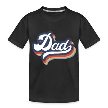 Papa rétro, c’est ton design ! - T-shirt bio Premium Enfant - noir - Devant