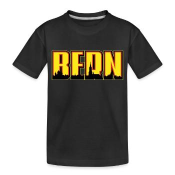 Bern - Kinder Premium Bio T-Shirt - Schwarz - Vorne