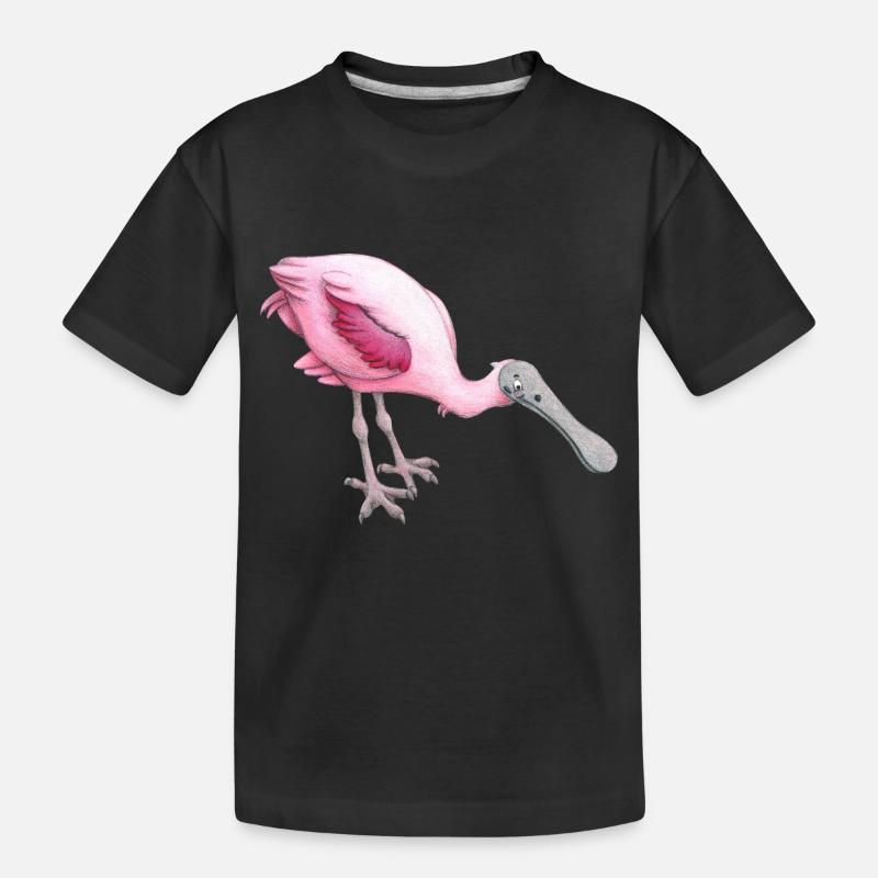rosa Löffler - Kinder Premium Bio T-Shirt - Schwarz