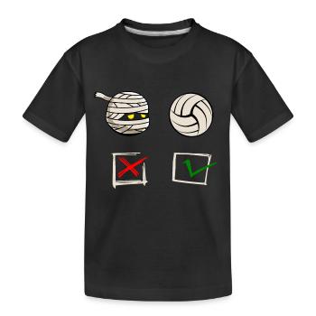 lustige VOLLEYBALL-motivation VOLLEYBALLSPIELER - Kinder Premium Bio T-Shirt - Schwarz - Vorne