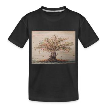 Herbst 2022 - Kinder Premium Bio T-Shirt - Schwarz - Vorne