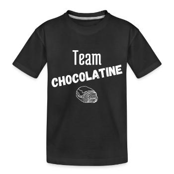 Team chocolatine - T-shirt bio Premium Enfant - noir - Devant