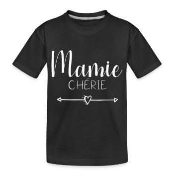 Granny darling - Kids' Premium Organic T-Shirt - black - Front
