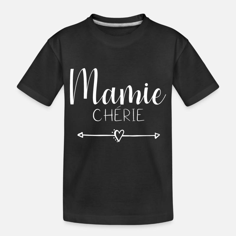Oma Liebling - Kinder Premium Bio T-Shirt - Schwarz
