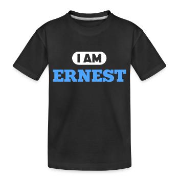 Ernest Name Spruch für stolze Ernests - Kinder Premium Bio T-Shirt - Schwarz - Vorne
