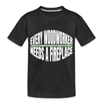 lumber carpenter jokes carpenter work tshirts - Kinder Premium Bio T-Shirt - Schwarz - Vorne