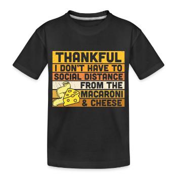 Thankful - Thanksgiving-Zitate - Kinder Premium Bio T-Shirt - Schwarz - Vorne