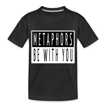 writers birthday present idea cool geek statement - Kids' Premium Organic T-Shirt - black - Front