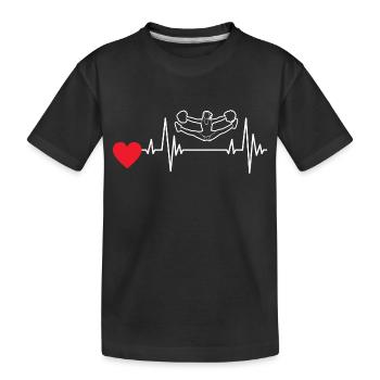 Cheerleader Gift Cheerleading Cheerleader - Kids' Premium Organic T-Shirt - black - Front
