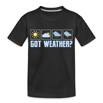 Vous avez la météo ? Météorologie Météorologue - T-shirt bio Premium Enfant - noir - Devant