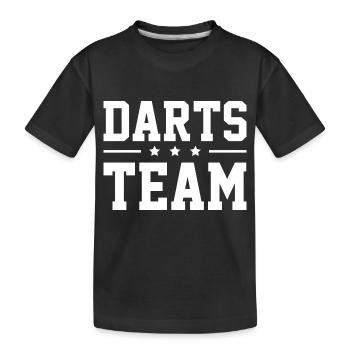 Équipe de fléchettes - T-shirt bio Premium Enfant - noir - Devant