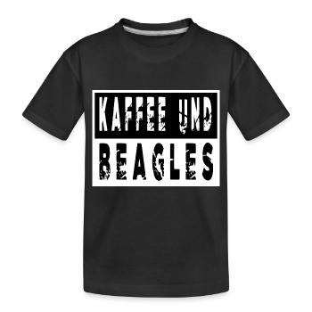geschenk zitat hunderasse hundefreund coffeeshop - Kinder Premium Bio T-Shirt - Schwarz - Vorne