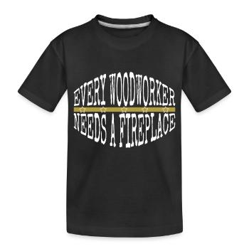 arboriculturist the carpenters cutter - Kinder Premium Bio T-Shirt - Schwarz - Vorne