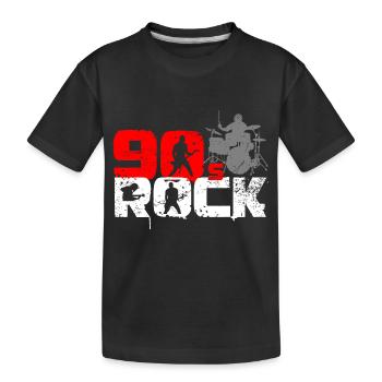 Vintage 90er Jahre Rock Music Liebhaber - Kinder Premium Bio T-Shirt - Schwarz - Vorne