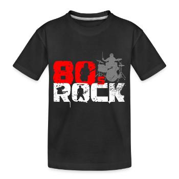 Vintage 80er Jahre Rock Music Liebhaber - Kinder Premium Bio T-Shirt - Schwarz - Vorne