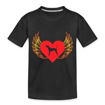 Treeing Tennessee Brindle - Kids' Premium Organic T-Shirt - black - Front