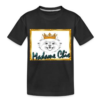 Madame Chic, T-shirt, sweater, accessories - Kids' Premium Organic T-Shirt - black - Front