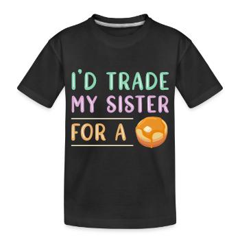 Crêpe - T-shirt bio Premium Enfant - noir - Devant