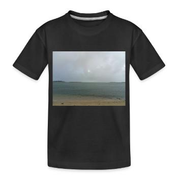 Sea View Horizon - Kids' Premium Organic T-Shirt - black - Front