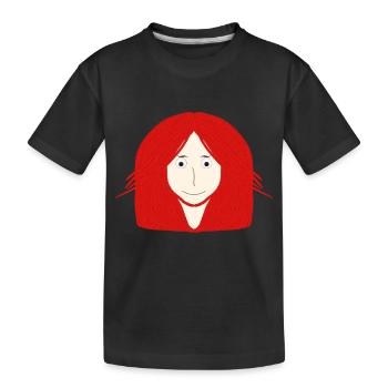 Dessin animé mignon - T-shirt bio Premium Enfant - noir - Devant