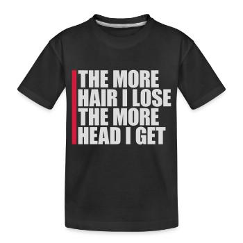 J’ai plus de tête - T-shirt bio Premium Enfant - noir - Devant