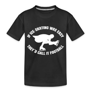 Patinage artistique Patinage artistique - T-shirt bio Premium Enfant - noir - Devant