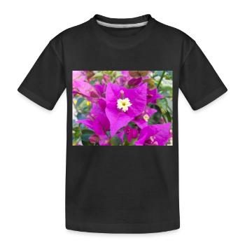 bougainvillea (in german Bougainvillea - Kids' Premium Organic T-Shirt - black - Front