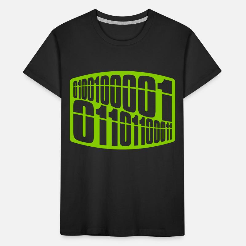 Langage de programme de code binaire T-shirt bio Premium Enfant
