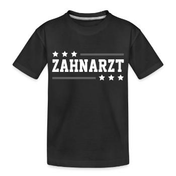 Zahnarzt Beruf - Kinder Premium Bio T-Shirt - Schwarz - Vorne