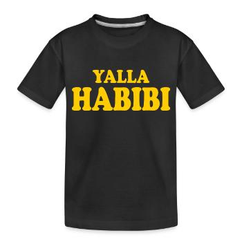 Yalla habibi - Kinder Premium Bio T-Shirt - Schwarz - Vorne