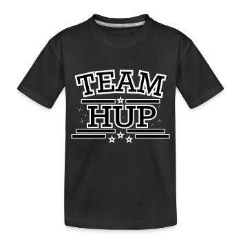 Team Hup - Kids' Premium Organic T-Shirt - black - Front