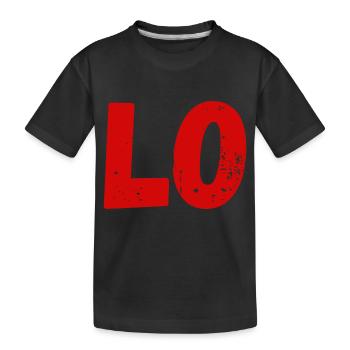 Amour t-shirt assortie couple - T-shirt bio Premium Enfant - noir - Devant