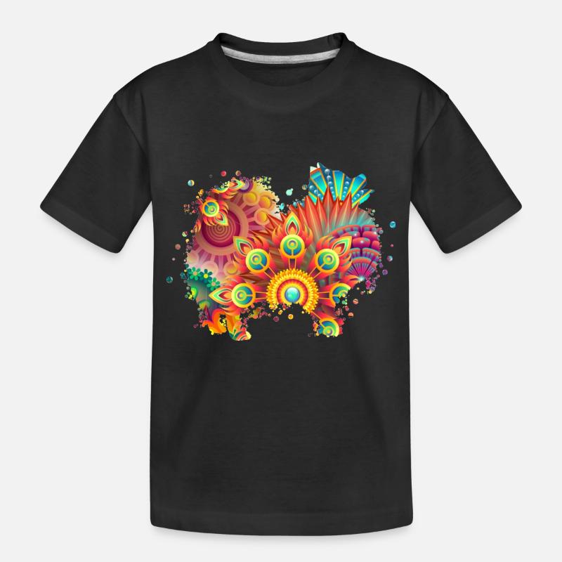 German Spitz Hund Deutscher Spitz - Kinder Premium Bio T-Shirt - Schwarz