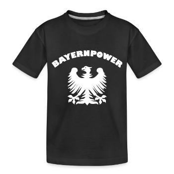 Die Macht aus dem Süden - Kinder Premium Bio T-Shirt - Schwarz - Vorne